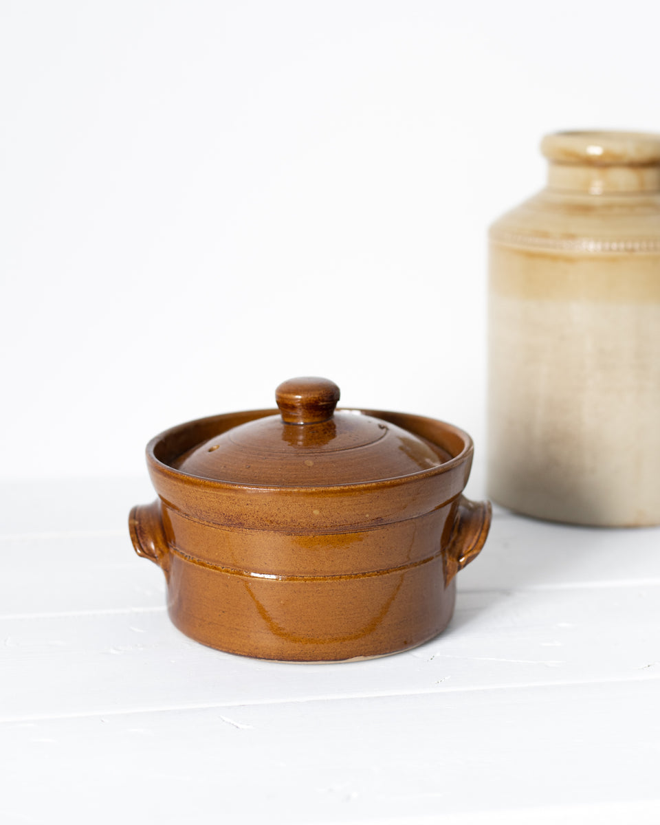 Small Handled Bowl with Lid – Brown Paper Thrift