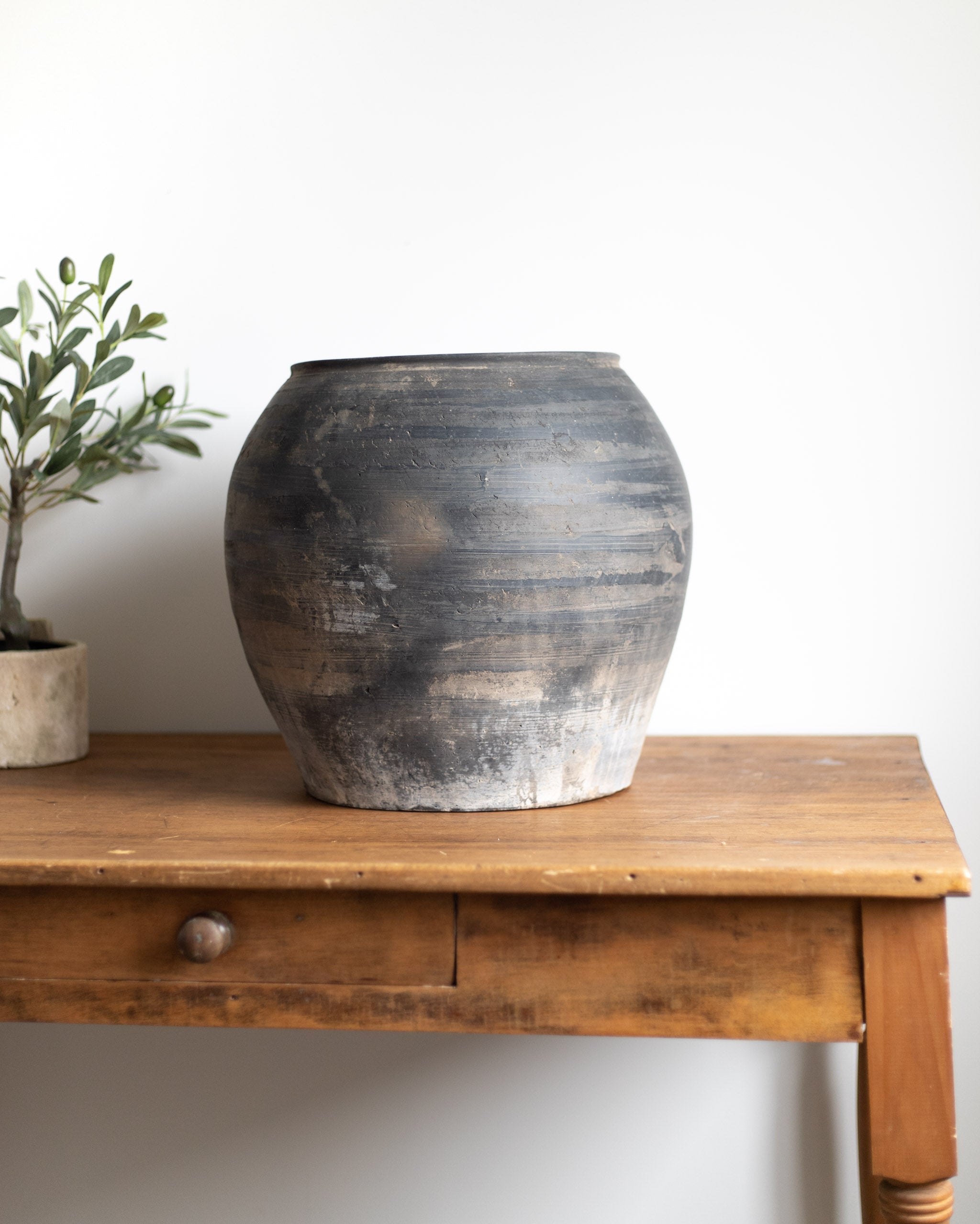 Large Vintage Clay Pot