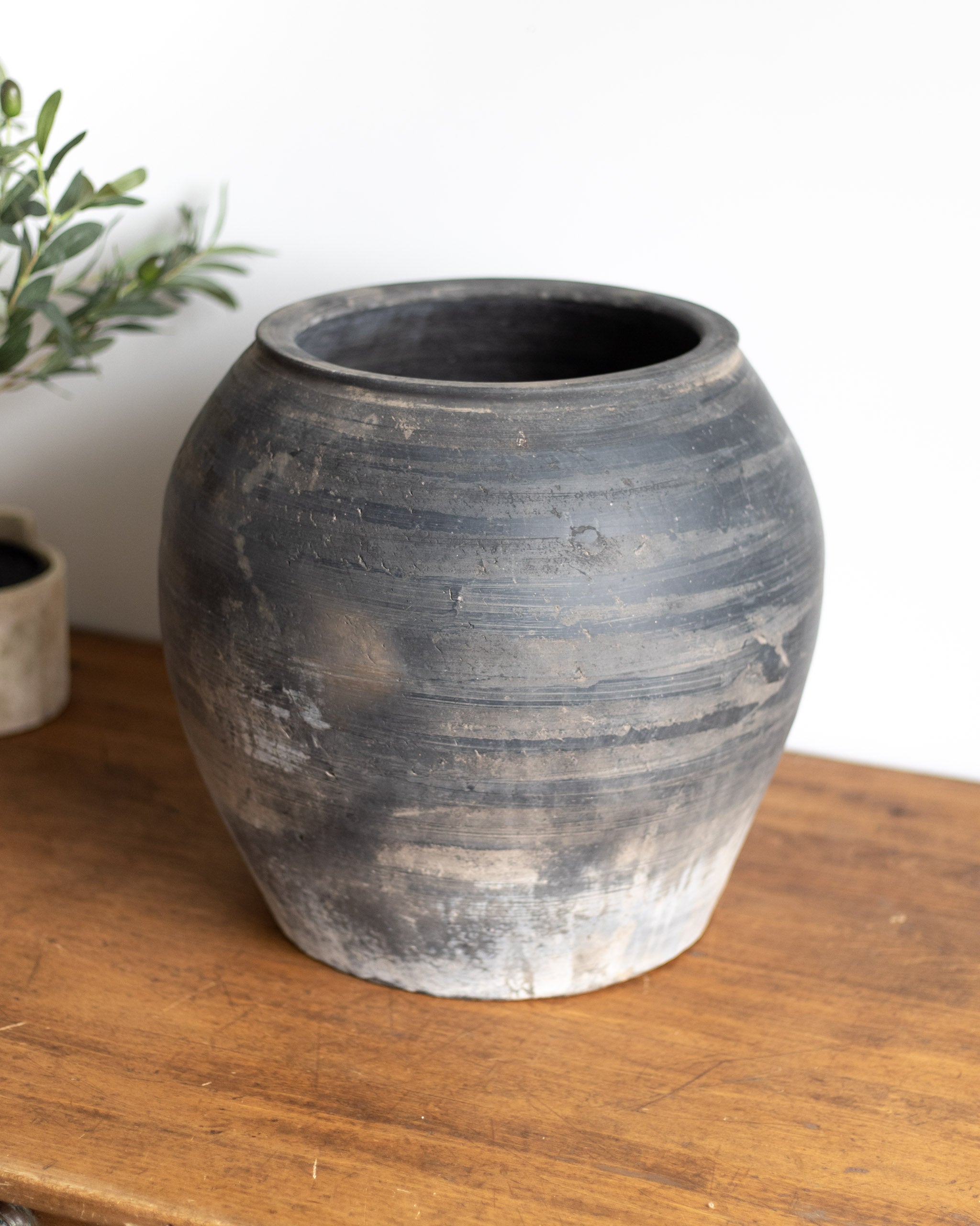 Large Vintage Clay Pot