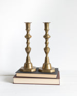 Load image into Gallery viewer, Brass Candle Holder Set
