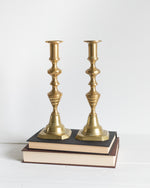 Load image into Gallery viewer, Brass Candle Holder Set
