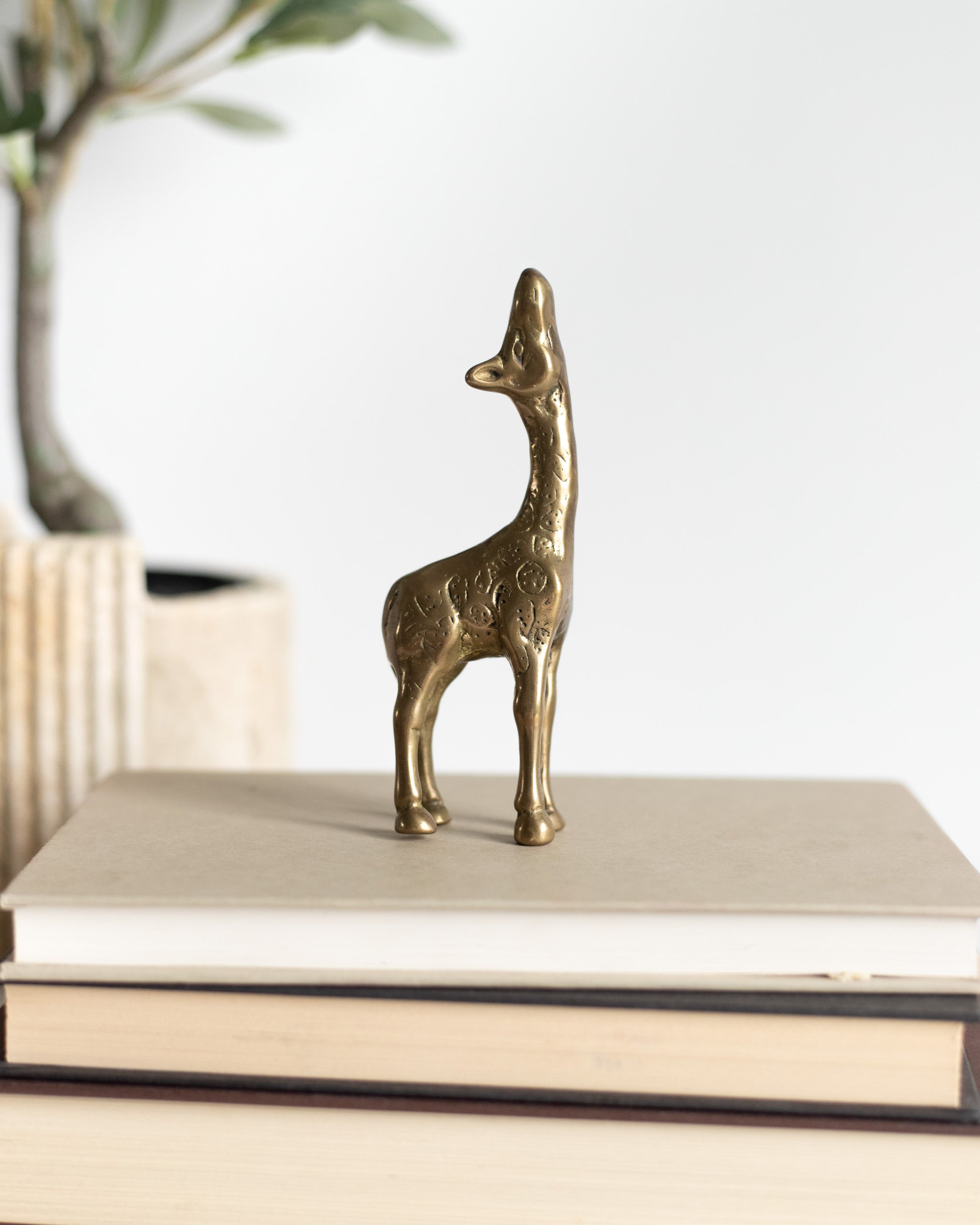 Small Brass Giraffe