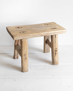 Mini Vintage Wooden Stool