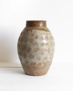 Load image into Gallery viewer, Tall Floral Stamped Vintage Pot
