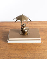 Load image into Gallery viewer, Brass Ducky with Umbrella
