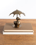 Load image into Gallery viewer, Brass Ducky with Umbrella
