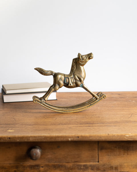 Brass Rocking Horse