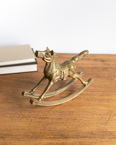 Brass Rocking Horse