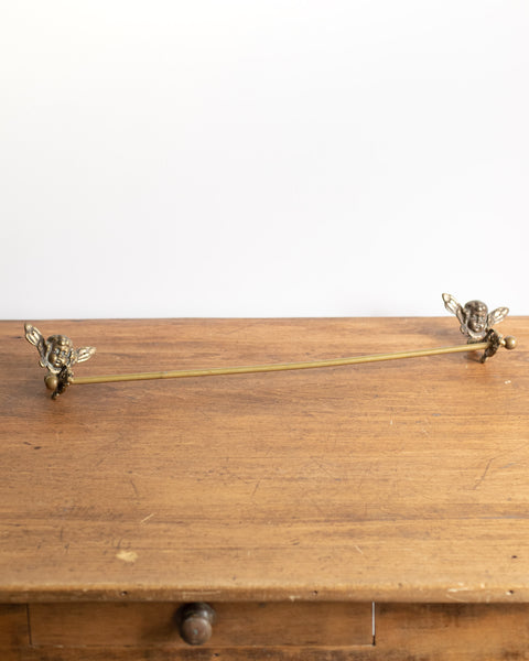 Brass Cherub Towel Bar