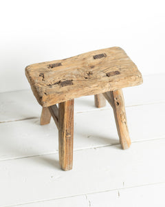 Mini Vintage Wooden Stool 6