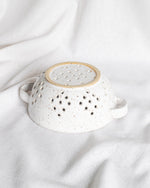 Load image into Gallery viewer, Handmade Speckled Pottery Mini Colander
