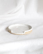 Load image into Gallery viewer, Handmade Speckled Pottery Spoon Rest
