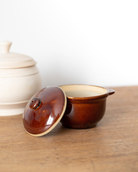 Small Handled Bowl with Lid